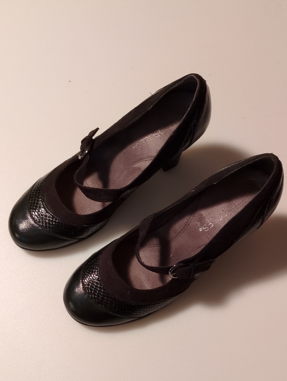 Aerosoles Mary Jane  Heeled Faux Leather Pumps in Black 7M